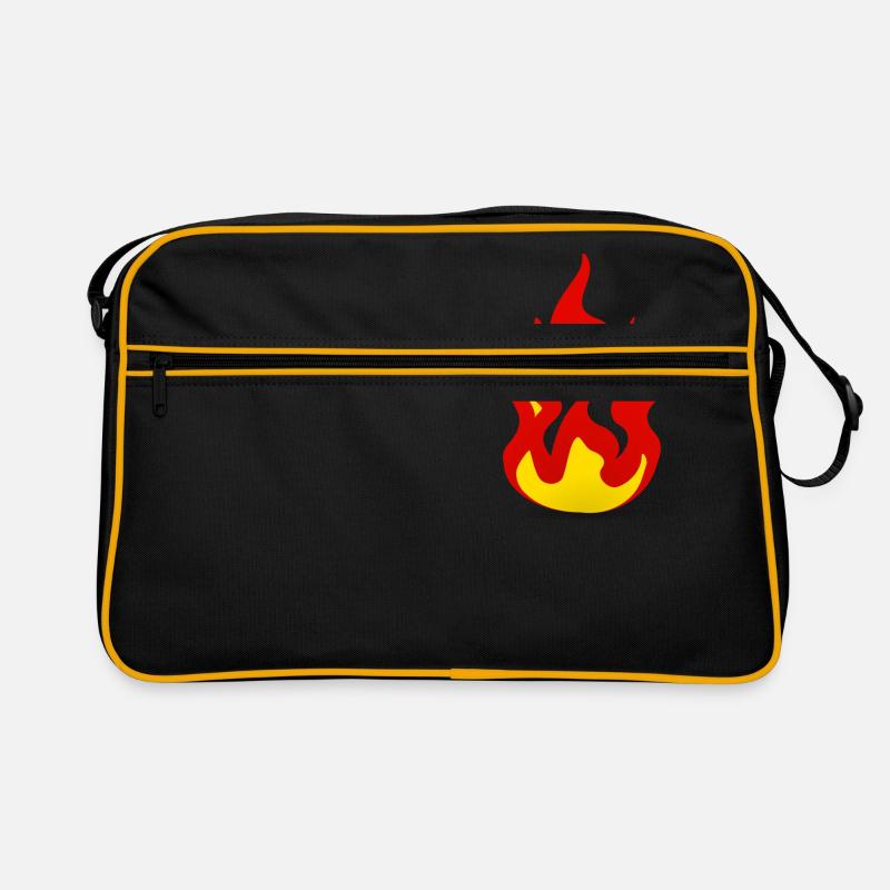 Flammes de feu Sac Retro