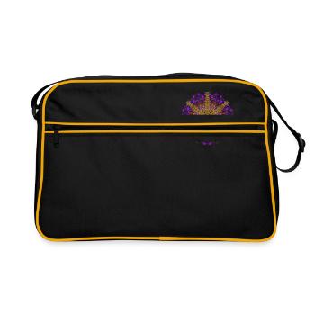 Mandala psychédélique 1 - Sac Retro - noir/or - Devant