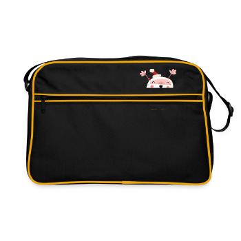HAPPY SANTA - Sac Retro - noir/or - Devant