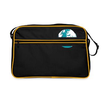 Dessin de la Terre - Sac Retro - noir/or - Devant