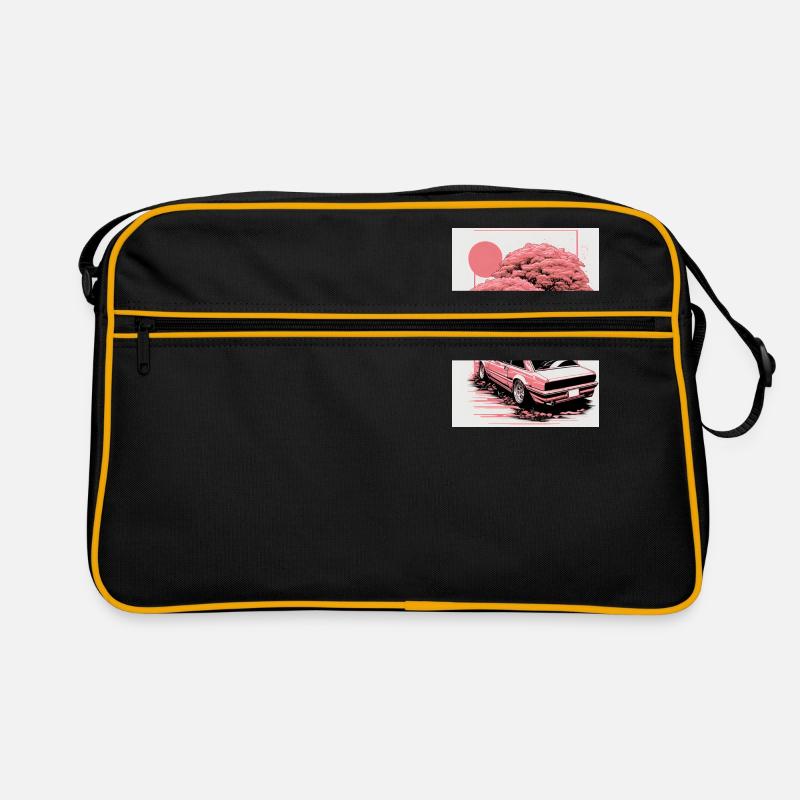 Vintage Kirschblüten Sakura Auto Design Retro Tasche