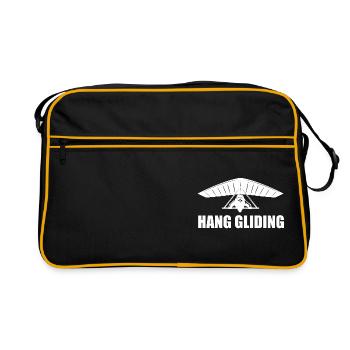Hang gliding, hang gliding, hang gliding - Retro Bag - black/gold - Front
