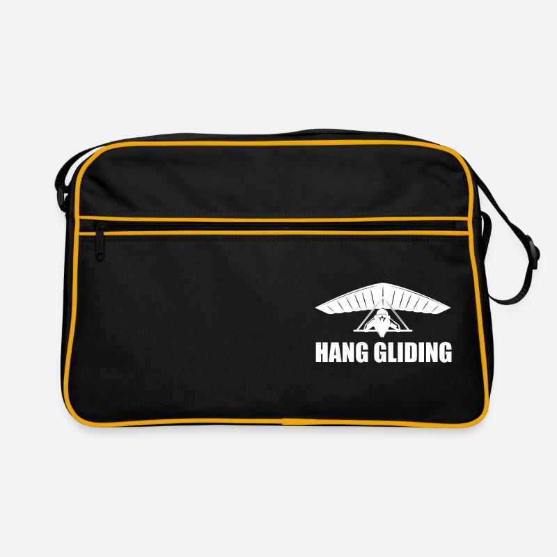 Hang gliding, hang gliding, hang gliding - Retro Bag - black/gold