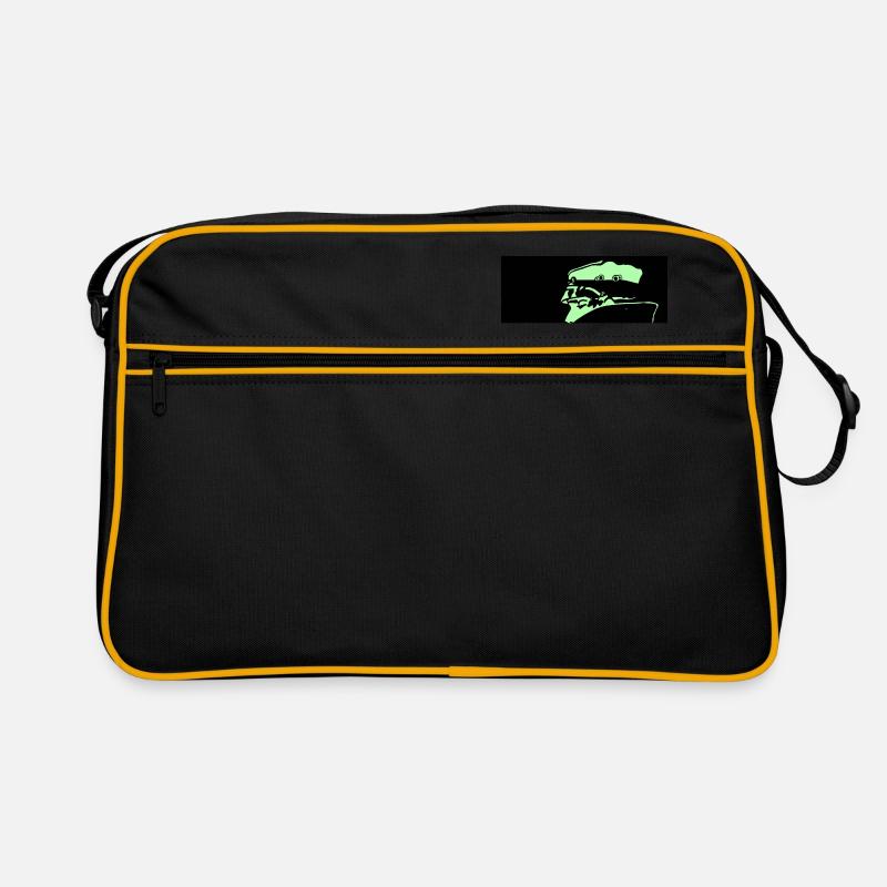 Corto Maltese green - Retro Bag - black/gold