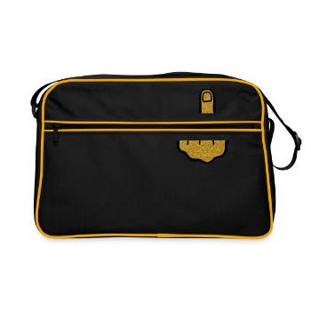 Golden Finger - Retro Bag - black/gold - Front