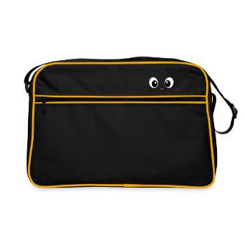 Duck face costume Mardi Gras shirt gift idea - Retro Bag - black/gold - Front