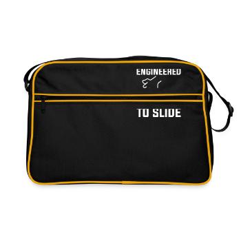LA CONDUITE CONÇUE POUR GLISSER - Sac Retro - noir/or - Devant
