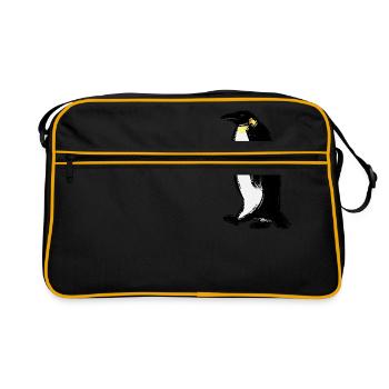 Manchot empereur / Manchot empereur Design I - Sac Retro - noir/or - Devant