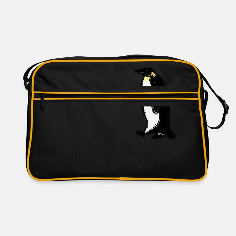 Emperor Penguin / Emperor Penguin Design I - Retro Bag - black/gold