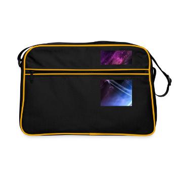 received galaxy - Retro Bag - black/gold - Front