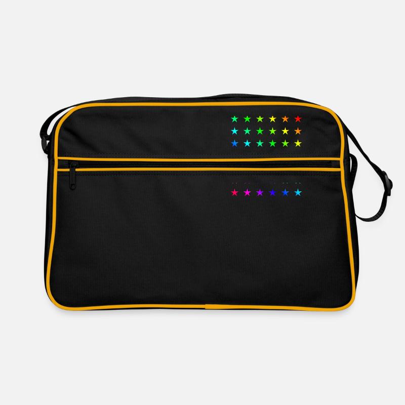 Étoiles arc en ciel arc en ciel drapeau drapeau drapeau Sac Retro