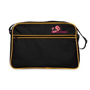 CHEERS - Retro Tasche - Schwarz/Gold - Vorne