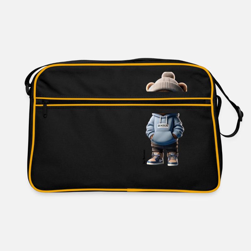 Baer mit Hoodie Retro Tasche