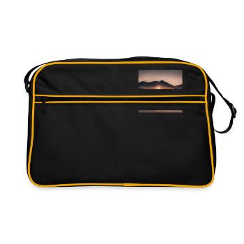 Coucher de soleil - Sac Retro - noir/or - Devant
