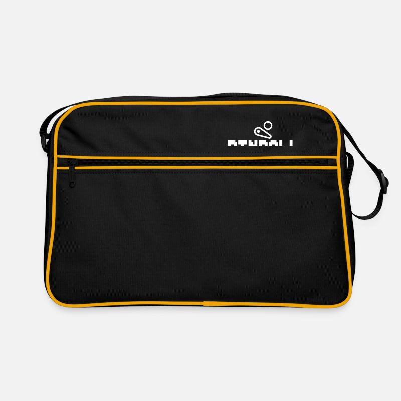 Pinball Pixel flipper blanc flipper player - Sac Retro - noir/or