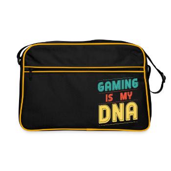 Gaming is my DNA - Retro Bag - black/gold - Front
