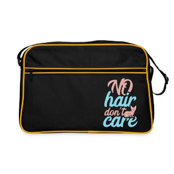 NO HAIR DONT CARE SPHINX CAT - Retro Bag - black/gold - Front