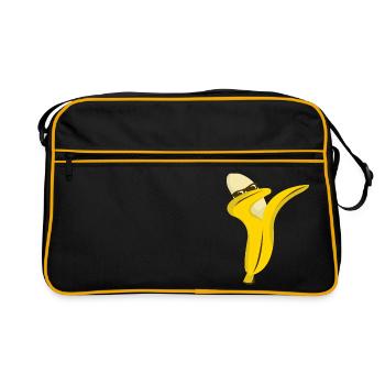BANANA DAB SUNGLASSES - Retro Tasche - Schwarz/Gold - Vorne