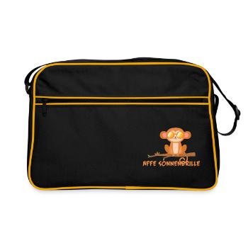 LUNETTES DE SOLEIL SINGE - Sac Retro - noir/or - Devant