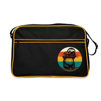 Paresse vintage paresse - Sac Retro - noir/or - Devant