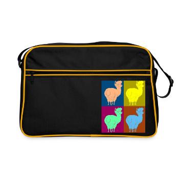 Alpaga alpaga - Sac Retro - noir/or - Devant