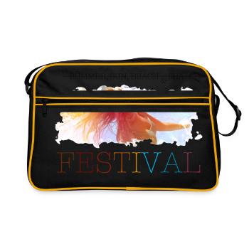 festival d'été - Sac Retro - noir/or - Devant
