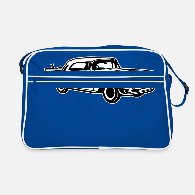 Chevy Bel Air / Oldtimer 01_schwarz weiß Retro Tasche