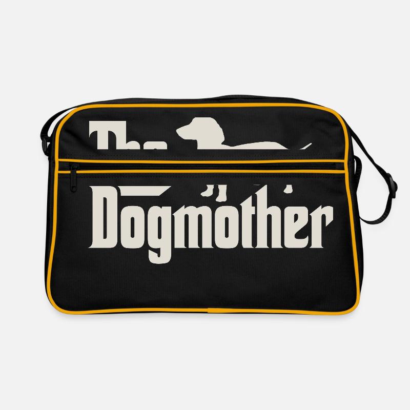 Le Dogmother - Teckel, Teckel, Teckel - Sac Retro - noir/or