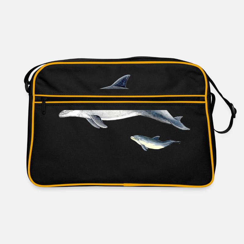 Bottlenose dolphin - Grand dauphin - Bottlenose dolphin Retro Bag