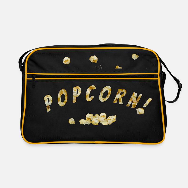Fliegendes Popcorn Retro Tasche