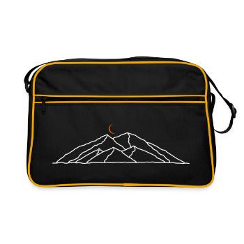Evolution zum Luggage Trek - Retro Tasche - Schwarz/Gold - Vorne
