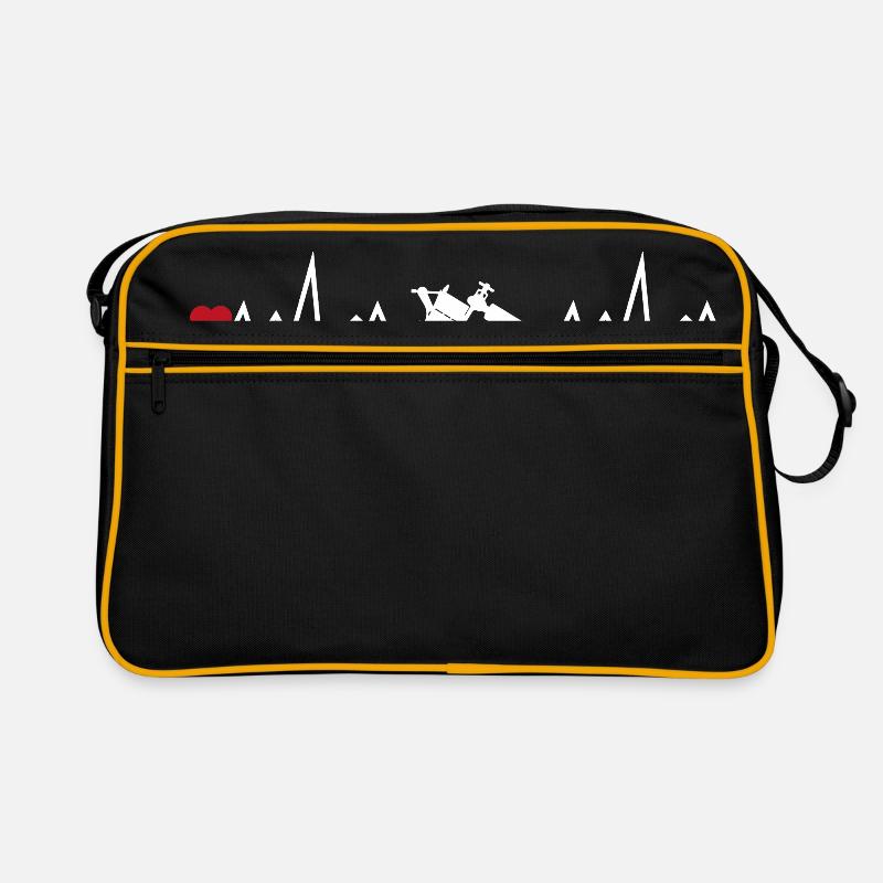 Cardio dermo white tattoo - Retro Bag - black/gold