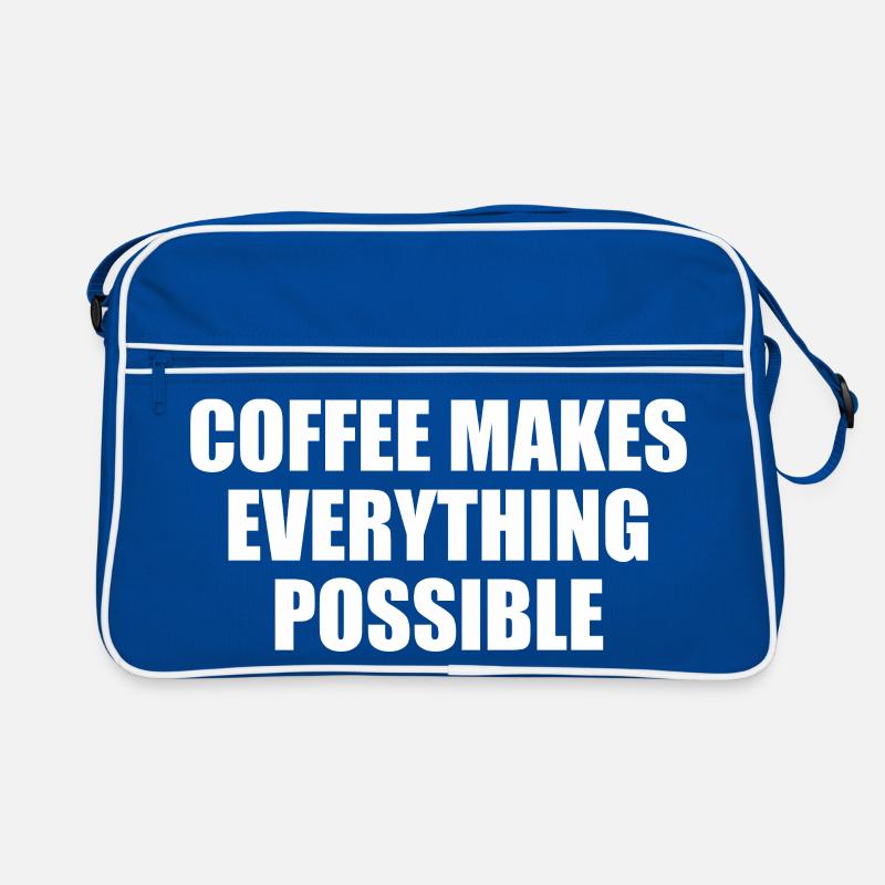 Coffee makes everything possible Typo statement Retro Bag