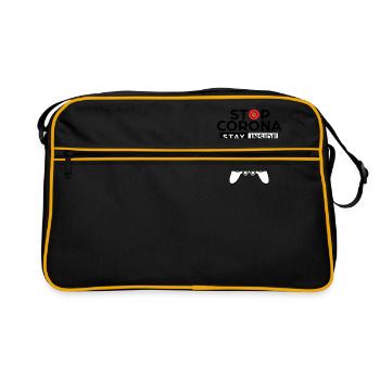 JEUX VIDÉOS - Sac Retro - noir/or - Devant