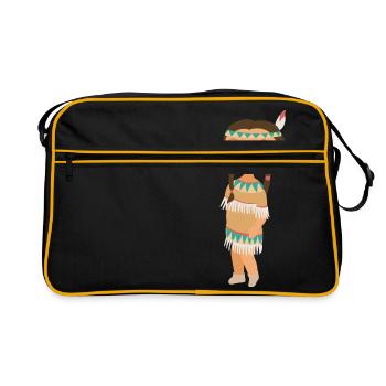 Amérindiens - Sac Retro - noir/or - Devant