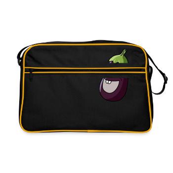 Eggplant comic - Retro Bag - black/gold - Front