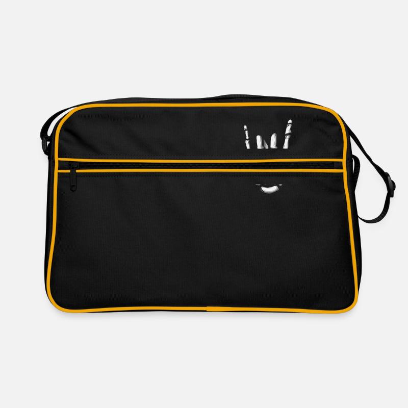Squelette d'Halloween imprimé à la main Sac Retro