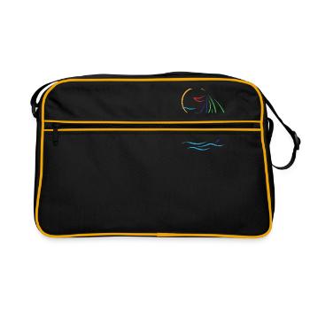 Voilier bateau sport bateau voile voilier - Sac Retro - noir/or - Devant