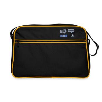I AM YOUR FATHER USB Floppy Disk Funny Computer - Retro Bag - black/gold - Front