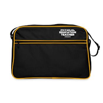 Physical Education Teacher Definition - Retro Bag - black/gold - Front