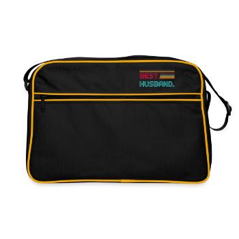 Best Husband Since 2014 - Retro Bag - black/gold - Front
