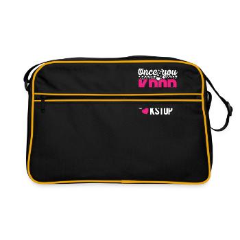une fois que vous kpop vous pouvez t kstop - Sac Retro - noir/or - Devant