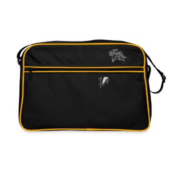Karotte - Retro Tasche - Schwarz/Gold - Vorne