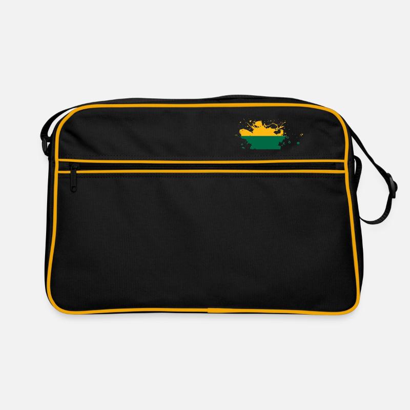 Drapeau de la Lituanie comme une touche de couleur Sac Retro