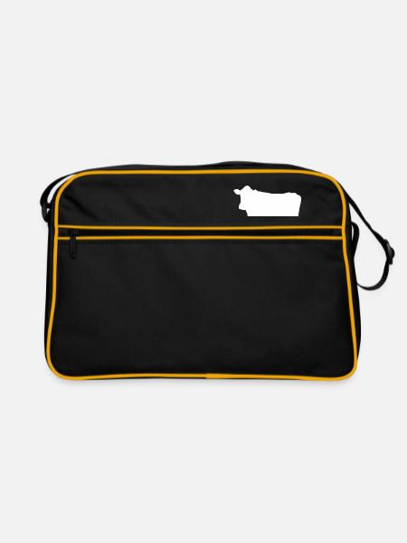 cow - Retro Bag - black/gold