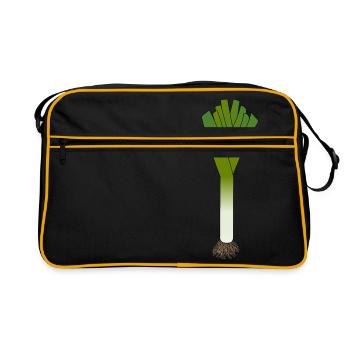 leek - Retro Bag - black/gold - Front