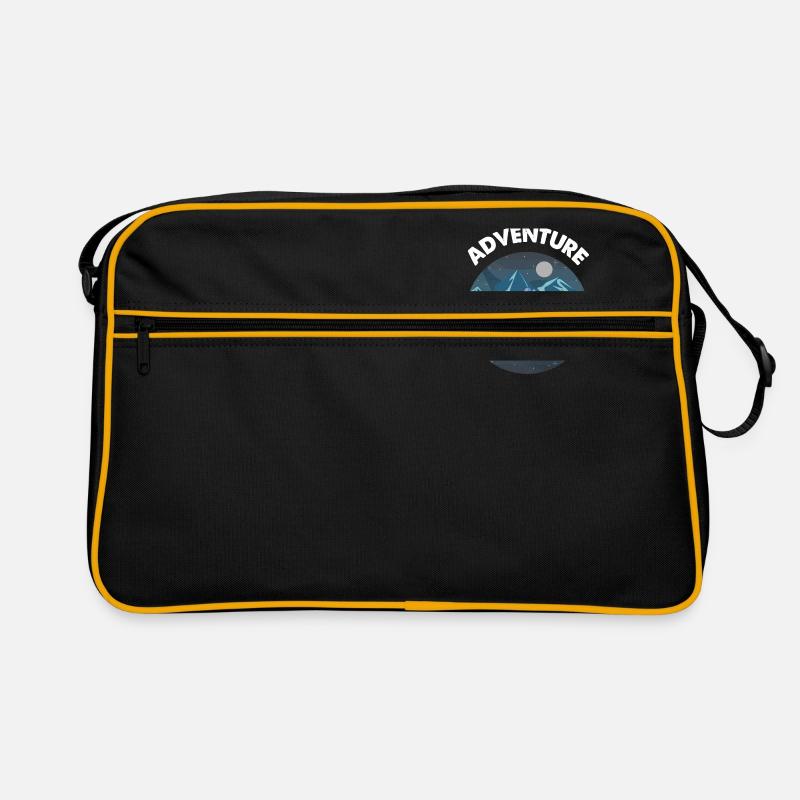 Abenteuer - Retro Tasche - Schwarz/Gold