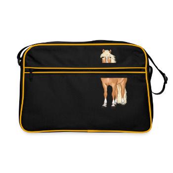 blonde Haflinger - Retro Bag - black/gold - Front