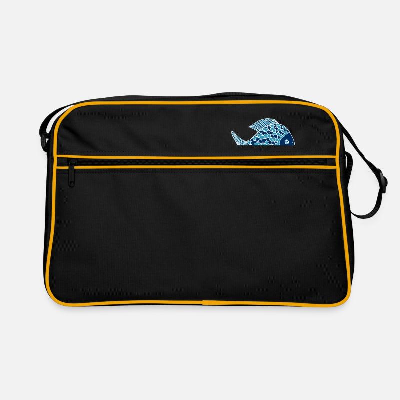 Poisson Bleu Sac Retro