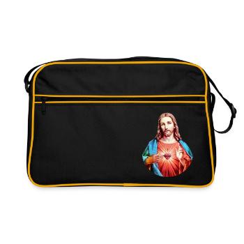 Jesus Christ | Jesus Christ - Retro Bag - black/gold - Front